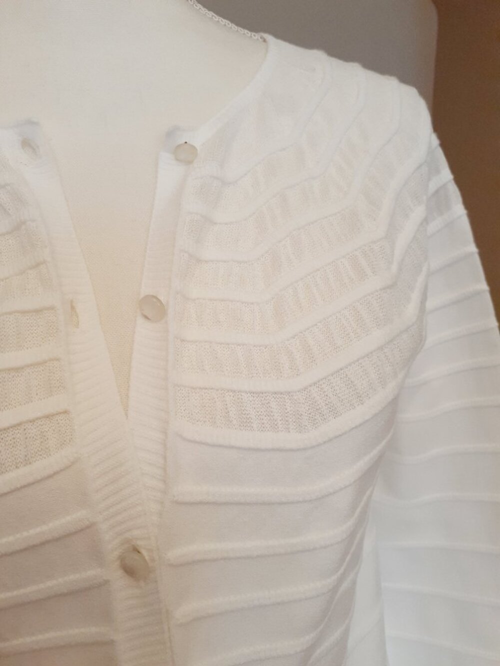 Escada Sannisa Mixed Knit Cardigan